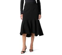 The Drop Fluted Mermaid Skirt, Stretch Limo, L