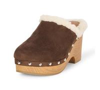 The Drop Francine Clog, Chocolate/Sherpa, 5 UK