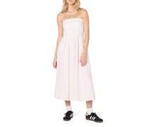 The Drop Hellen Strapless Mixed Media Maxi Dress, White, XS