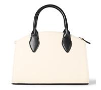 The Drop Jamie Top Handle Bag Handbags, Linen/Black Trim, One Size