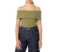 The Drop Jan Off The Shoulder Knit Top Blouses, Martini Olive, XS