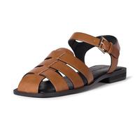 The Drop Luna Fisherman Strap Sandal Ankle, Cognac, 5.5 UK