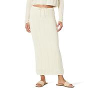 The Drop Makayla Crochet Midi Skirt, Birch, S