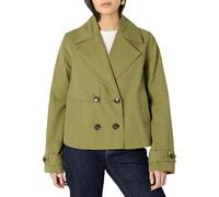The Drop Mara Cropped Trench Coats, Martini Olive, XXS