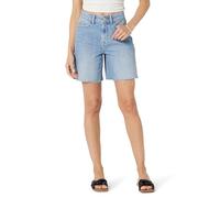 The Drop Mari Long Relaxed Denim Short, Light Indigo, 42 Plus
