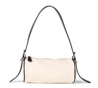 The Drop Miri Barrel Bag Handbags, Linen/Black Trim, One Size