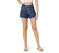 The Drop Rowan Flared Denim Short, Dark Indigo, 10