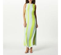 The Drop Stripe Sweater Dress by @Takkunda, Mint/Lime, XS