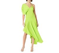 The Drop Women’s Asymmetric Hem Dress, Lime Green, XL