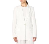 The Drop Women’s Blake Long Blazer, White Linen, XXS