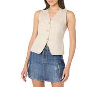 The Drop Women’s Easy Vest, Natural Linen, L