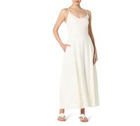 The Drop Women’s Luna Scoop Neck Linen Maxi Dress, Ivory, S