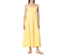 The Drop Women’s Luna Scoop Neck Linen Maxi Dress, Pale Banana, XS