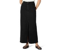 The Drop Women’s Rylie Maxi Denim Skirt with Front Slit, Black, 3X, Plus Size