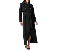 The Drop Women’s Stretch Limo Convertible Maxi Trench Coat, XL