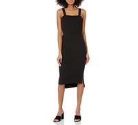 The Drop Women's Amelia Square-Neck Strappy Bodycon Midi Tank Dress, Black, S