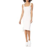 The Drop Women's Amelia Square-Neck Strappy Bodycon Midi Tank Dress, Ivory, 4XL Plus