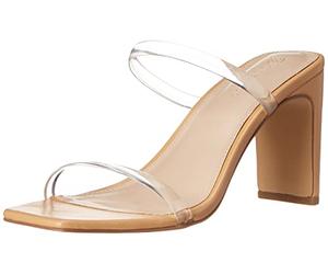 The Drop Women's Avery Square-Toe Two-Strap High Heeled Sandal, German, 35 EU