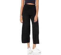 The Drop Women's Bernadette Pull-On Loose-Fit Cropped Sweater Pant, Black, XXL