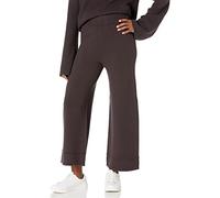 The Drop Women's Bernadette Pull-On Loose-Fit Cropped Sweater Pant, Chocolate, L