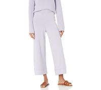 The Drop Women's Bernadette Pull-On Loose-Fit Cropped Sweater Pant, Dusty Purple, XS