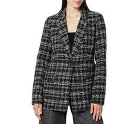 The Drop Women's Blake Long Blazer, Black Boucle, M