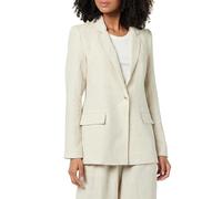 The Drop Women's Blake Long Blazer, Natural Linen, S
