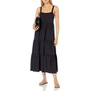 The Drop Women's Britt Tiered Maxi Tent Dress, Black, S