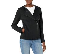 The Drop Women's @caralynmirand Long Sleeve Knit Moto Jacket, Black, XS