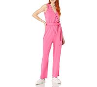 The Drop Women's @caralynmirand Sleeveless Wrap Jumpsuit, Rose Pink, L