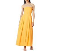 The Drop Women's Carlota Strapless Linen Maxi Dress, Banana, 5XL Plus