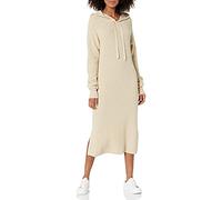 The Drop Women's Claudia Cuddle Hoodie Midi Dress, Crème Brulee, XS