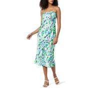 The Drop Women's Danica Strapless Midi Dress, Multi Ripple Print, L