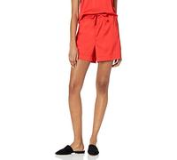 The Drop Women's Eva Loose-Fit Stretch Satin Pull-On Shorts Flame Red, 5XL Plus