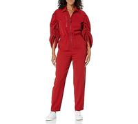The Drop Women's Flame Scarlet Zip Front Woven Jumpsuit by @kass_stylz, XS