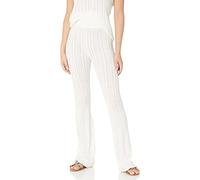 The Drop Women's Frankie Fitted Pull-on Cable Flare Pant, Ivory, XXS