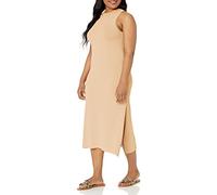 The Drop Women's Gabriela High Neck Cut-In A-Line Side-Slit Maxi Sweater Dress, Curds &Whey, XS