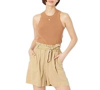 The Drop Women's Gina Fitted Sleeveless High-Neck Cut-In Sweater Tank, Earth, 3X, Plus Size