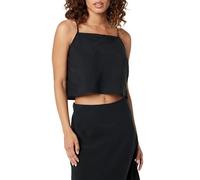 The Drop Women's Helia Relaxed Cropped Tank Top, Black, S