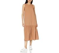 The Drop Women's Ilana Loose Sleeveless Wide-Hem Poplin Maxi Dress, Earth, XXS