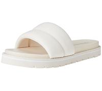 The Drop Women's Issi Quilted Flatform Sporty Sandal, White, 7.5
