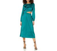 The Drop Women's Jacob Long-Sleeve Cutout Midi Dress, Pacific Teal, XS