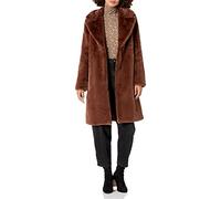 The Drop Women's Kiara Loose-Fit Long Faux Fur Coat, Chocolate, XL