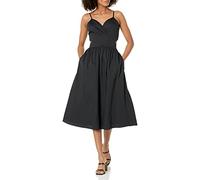 The Drop Women's Makenna Strappy Cross-Front Smocked-Back Midi Dress, Black, 3XL Plus