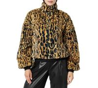 The Drop Women's Marcia Faux Fur Bomber, Cheetah, XS