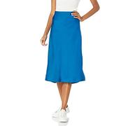 The Drop Women's Maya Silky Slip Skirt, Classic Blue, 4X, Plus Size