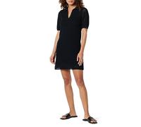 The Drop Women's Melia Collared Crochet Micro Mini Dress Black, L