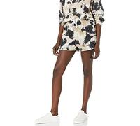 The Drop Women's Michaela Fleece Side-Slit Short, Black Tie Dye, 4XL Plus