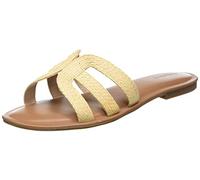 The Drop Women's Monika Flat H-Band Slide Sandal, Natural Raffia, 9 UK