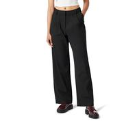 The Drop Women's Nancy Pleat Front Wide Leg Trouser, Black, XL